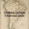 12-191 - South America W & R Chambers - circa 1840 Steel engraving 20cm X 26cm Condition A+