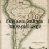 12-193 - South America J Thomson - circa 1820 Hand coloured steel engraving 22cm X 29cm Condition A+