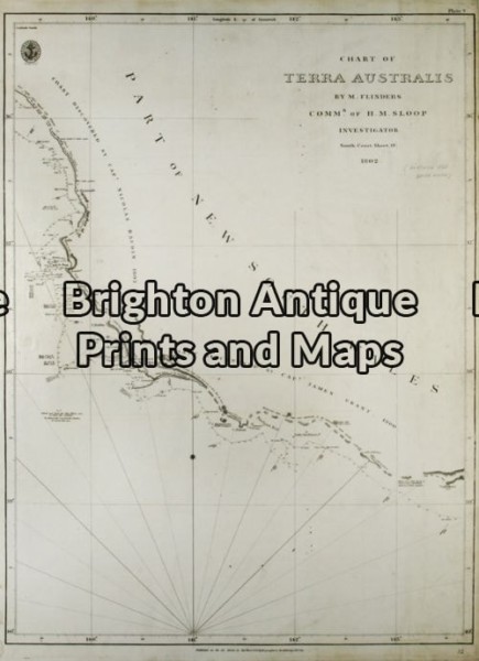14-210 – Victoria – Portland district Admiralty Chart – circa 1835 Steel engraving 46cm X 63cm Condition A+