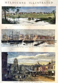 15-101 Melbourne views from 1830's to 1880's