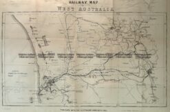 15-109  Western Australia - Railway map  c.1886