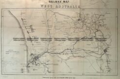15-109  Western Australia - Railway map  c.1886