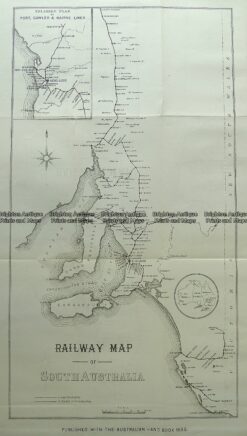 15-118  South Australia Railway Map  c.1885