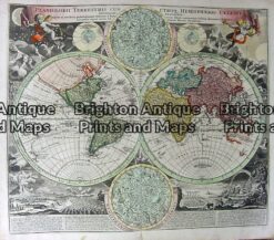 16-223 - World - Planiglobii Terrastris Homann - circa 1720