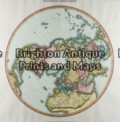 16-230 - Northern & Southern Hemispheres Pair of maps Pinkerton - circa 1813 Hand coloured engraving 50cm X 50cm Condition A+