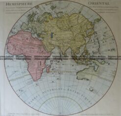 16-258  Eastern Hemisphere by Delisle c.1724