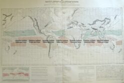 16-260  World - Admiralty chart - Wind chart  c.1879