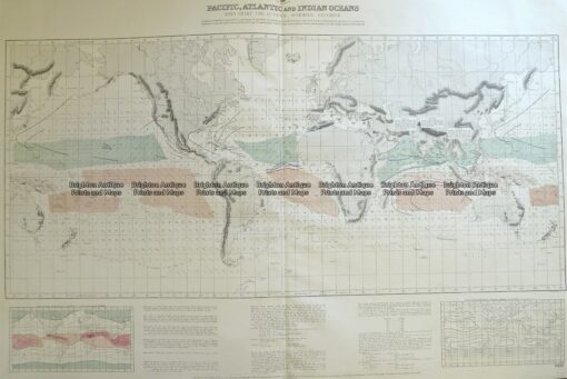 16-260  World – Admiralty chart – Wind chart  c.1879