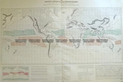 16-260  World – Admiralty chart – Wind chart  c.1879