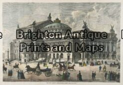 17-256 - Architecture - Paris Anon - circa 1875 Hand coloured wood engraving 34cm X 23cm Condition A+