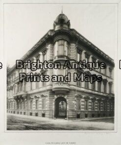 17-258 - Architecture - Turin Anon - circa 1895 Photo-lithograph 29cm X 34cm Condition A+