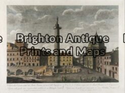 17-260 - Architecture - Rome P Ruga Hand coloured copperplate engraving 44cm X 31cm Condition A+