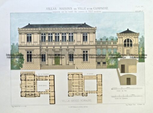 17-262 Architecture – French  c.1870