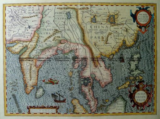 2-147  India Orientalis by Mercator/Hodius  c.1623