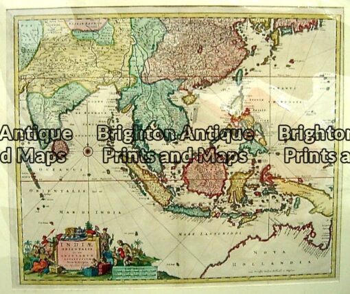 2-149  Indiae Orientalis by Visscher  c.1680