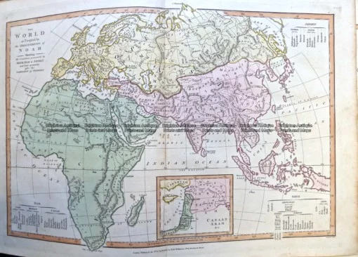 2-163  World in ancient times by Wilkinson c.1830