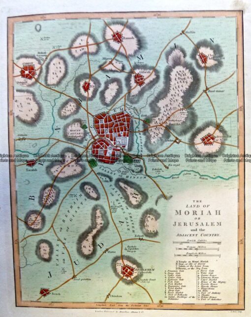2-164  Jerusalem by Wilkinson c.1830