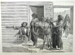 22-003  Indians at a trader's hut  c.1876