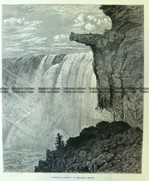 22-008  Table Rock Niagara Falls c.1876