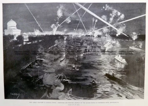 22-013  New York welcome to Admiral Dewey c.1899