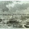 22-015  Breaking ice in New York from East River c.1862