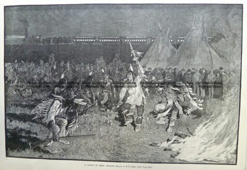 22-019  Dance of Crow Indians c.1885