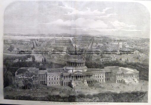 22-020  View of Washington and the Capitol c.1861