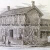 22-025  Lincoln - residence in Springfield Illinois c.1860