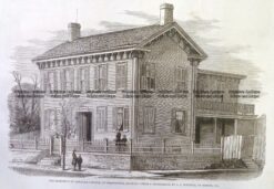 22-025  Lincoln - residence in Springfield Illinois c.1860