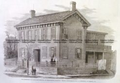 22-025  Lincoln - residence in Springfield Illinois c.1860