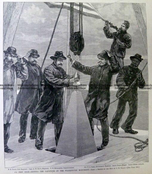 22-032  Capstone of the Washington monument  c.1884