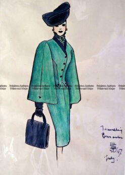 23-282  Fashion - Original pen and ink sketch