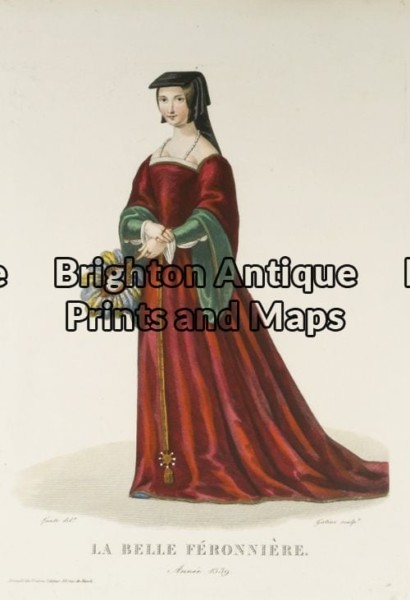 23-286 – Decorative – Fashion – La Belle Feronniere – circa 1830