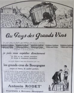 23-314  Advertisement in French for wine c.1927