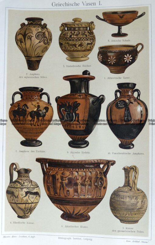 23-319  Grecian Vases  c.1870