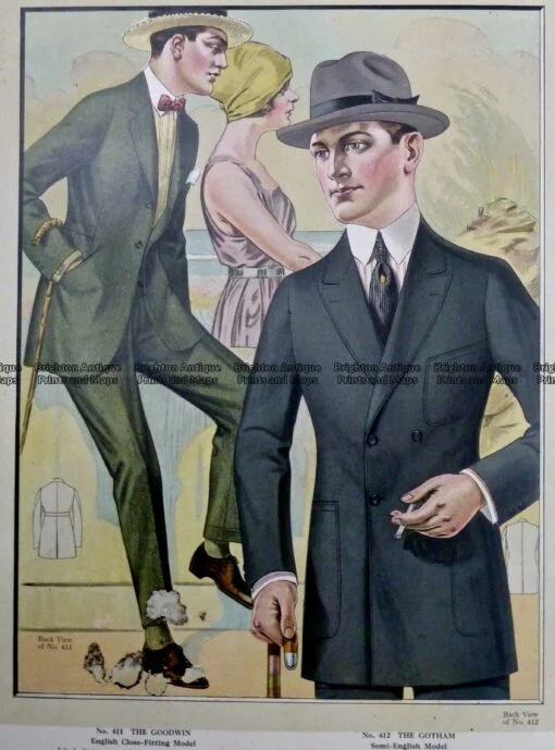 23-342  Men’s fashion by Taylor c.1921