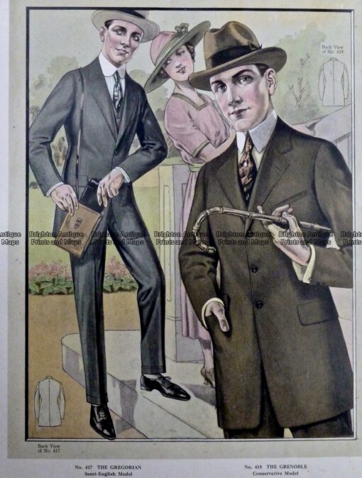 23-345  Men’s fashion by Taylor c.1921