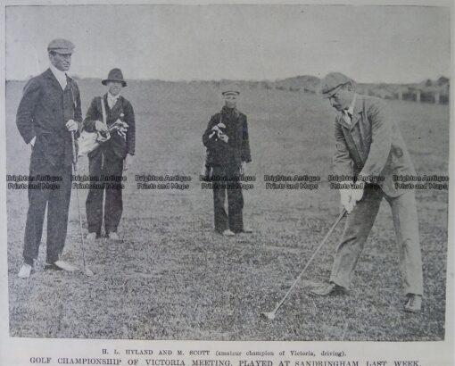 26-366  Golf at Royal Melbourne  c.1909