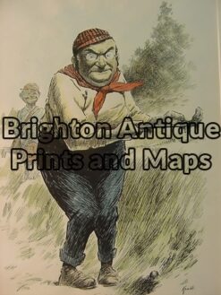 26-621 - Golf - A gallery of golf enthusiasts Anon - circa 1909 By Kemble - Hand-Coloured Wood Engraving - Size: 25cm x 33cm - Condition: A+