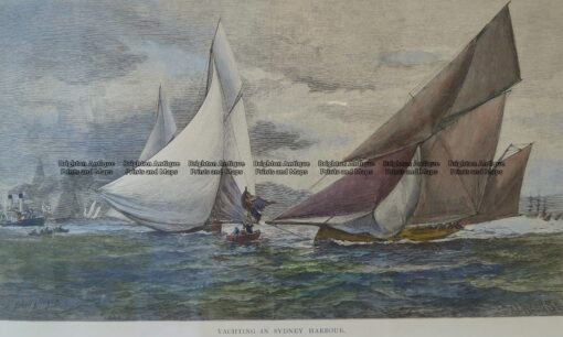 26-626  Yachting in Sydney  c. 1886