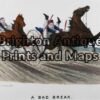 26-631 - Horse and buggy S Lipschitz - circa 1860 Chromolithograph 36cm X 26cm Condition A+
