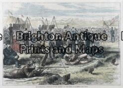 26-633 - Rifle Match Anon - circa 1875 Hand coloured wood engraving 34cm X 24cm Condition A+