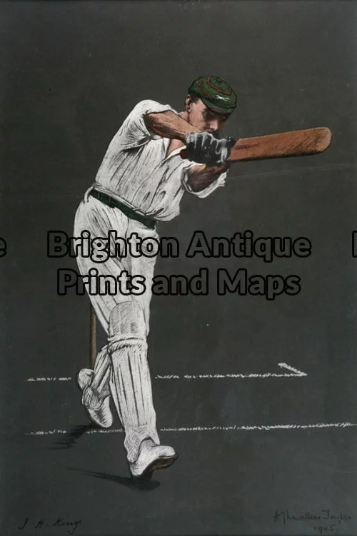 26-634 - Cricket - J King Chevalier Taylor - circa 1905 Chromolithograph 24cm X 36cm Condition A+