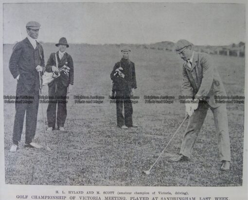26-634  Golf at Royal Melbourne  c.1909