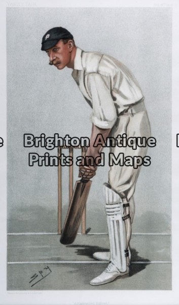 26-635 – Cricket – Flannelled Fighter Spy (Vanity Fair) – circa 1902 Chromolithograph 19cm X 32cm Condition A+