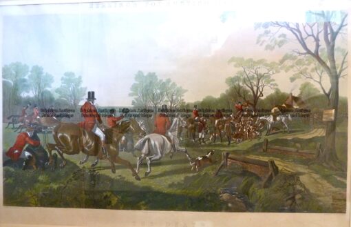 26-644  Fox Hunting scenes by Herring  c.1867