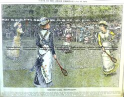 26-644  Tennis - International competition  c.1879