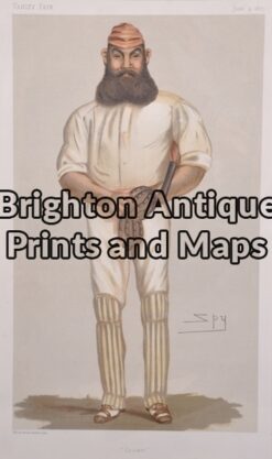 26 - 646 - Cricket - W G Grace Vanity Fair  Spy - circa 1877 Chromolithograph Condition A+