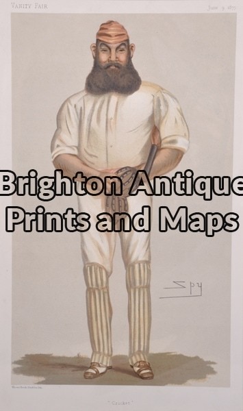26 – 646 – Cricket – W G Grace Vanity Fair  Spy – circa 1877 Chromolithograph Condition A+