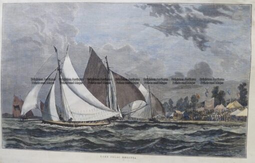 26-657  Yachting on Lake Colac  c.1880